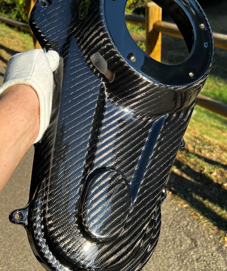 Art.Milwaukee 8.2 - Premium Quality Carbon Fiber M8 Outer Primary Cover For Touring Models