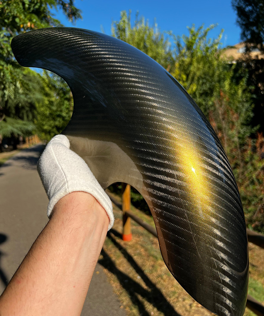 Art.Scarperia - Premium Quality Carbon Fiber 19" Narrow Short Front Fender