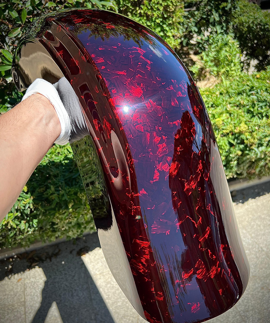 Art.Mugello - Premium Quality Carbon Fiber Rear Fender Smooth Tail For Custom Tail Lights For All New 2024 Touring Models