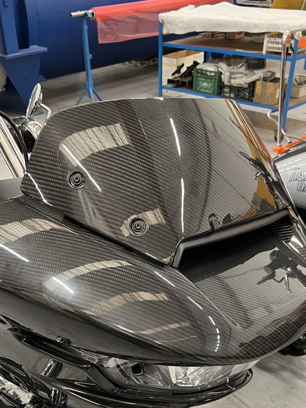 Art.Scorpione Nero - Premium Quality Carbon Fiber Windshield for 2024 and Up Road Glide