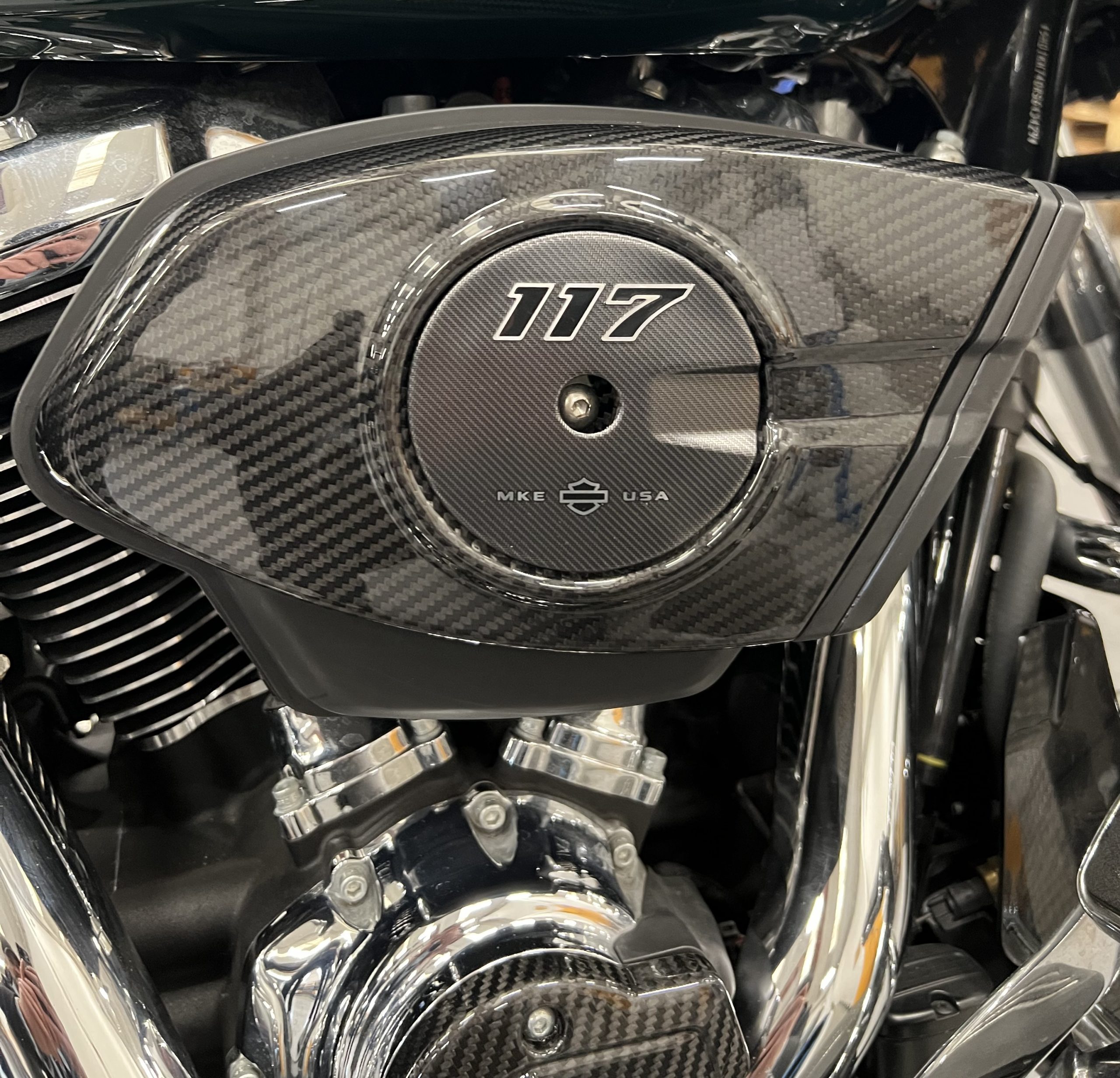 Art.Rivale - Premium Quality Carbon Fiber OEM Air Filter Cover 117" Road Glide and Street Glide - Image 3