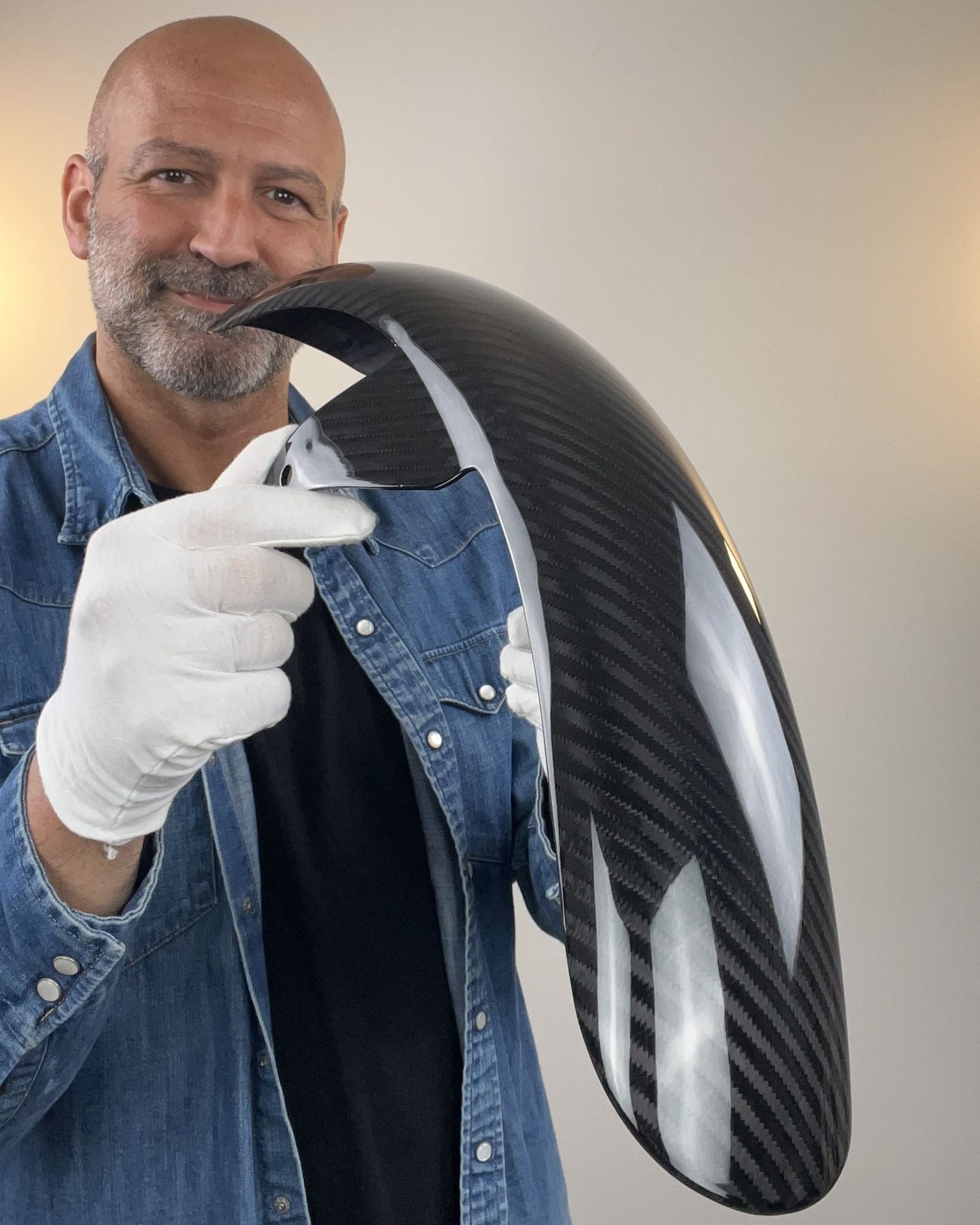 Art.Diablo - Premium Quality Carbon Fiber 19" Front Fender For 2006 To 2017 Dyna Models - Image 3