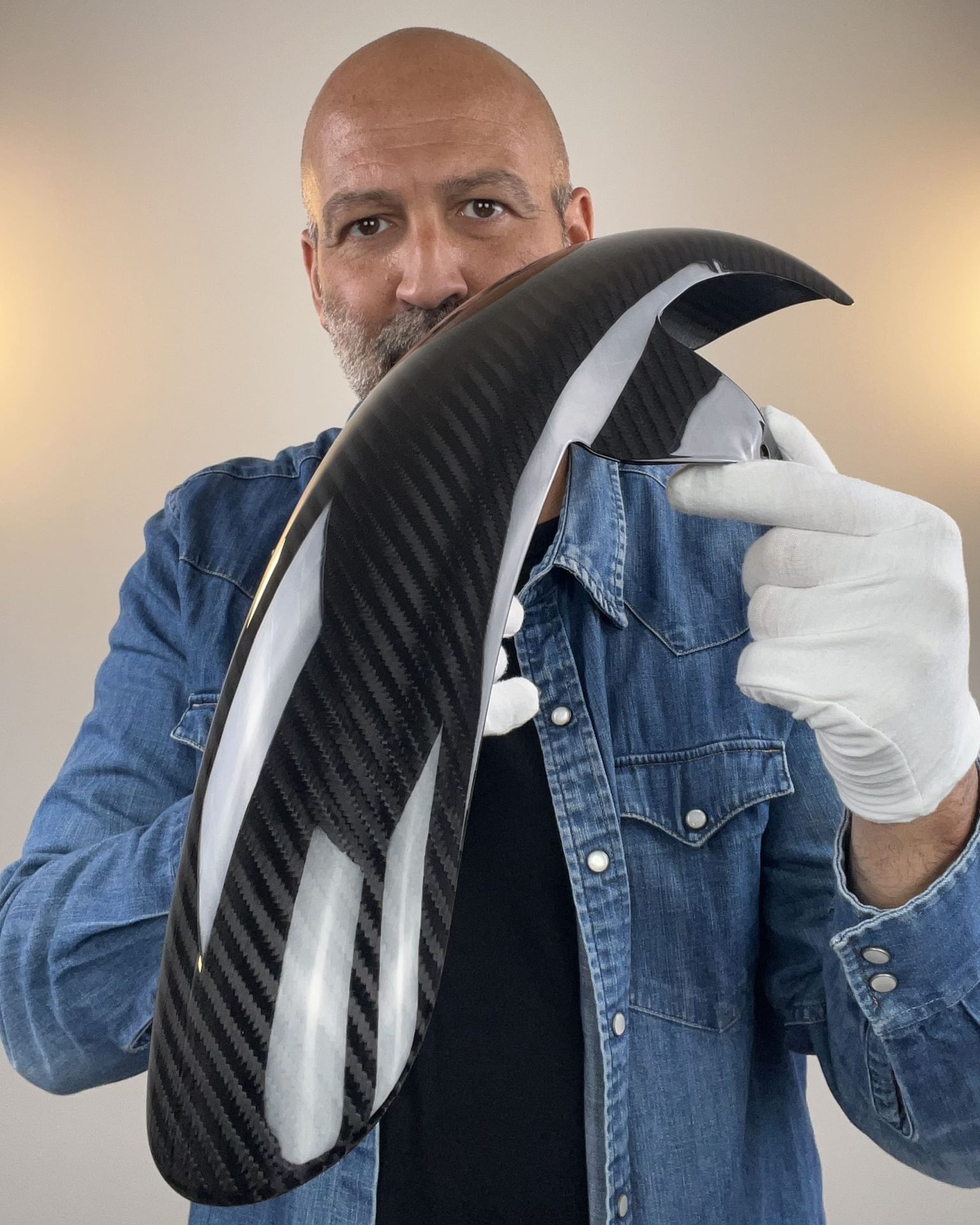Art.Diablo - Premium Quality Carbon Fiber 19" Front Fender For 2006 To 2017 Dyna Models - Image 4