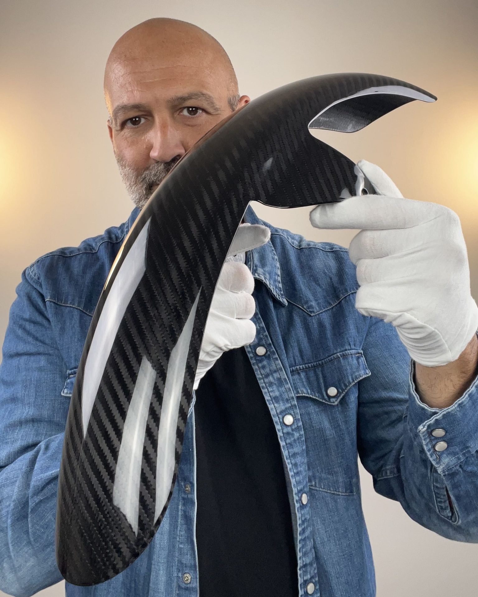 Art.Diablo - Premium Quality Carbon Fiber 19" Front Fender For 2006 To 2017 Dyna Models - Image 8