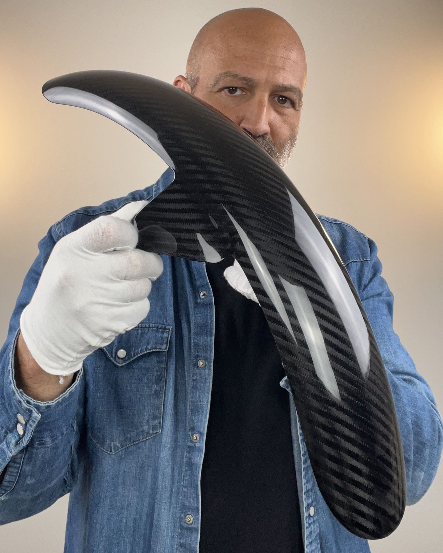 Art.Diablo - Premium Quality Carbon Fiber 19" Front Fender For 2006 To 2017 Dyna Models