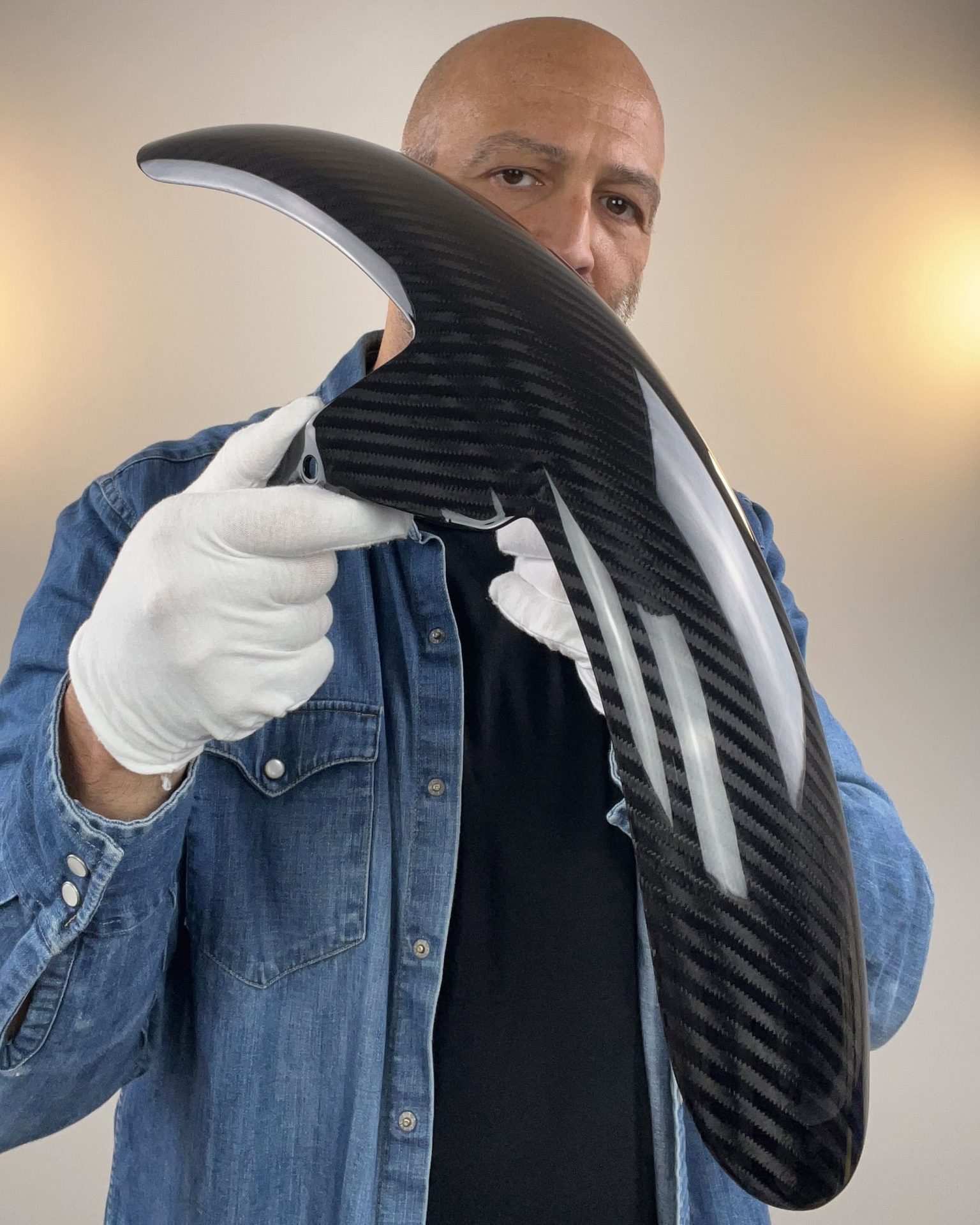 Art.Diablo - Premium Quality Carbon Fiber 19" Front Fender For 2006 To 2017 Dyna Models - Image 10